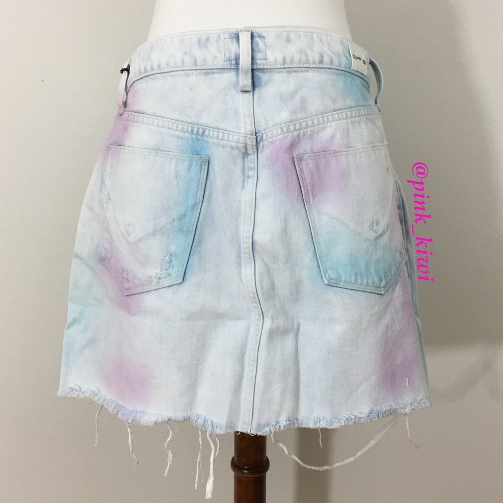 Hudson Jeans The Viper Tie Dye Mini Skirt - Picture 6 of 9